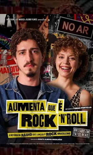 capa do filme Aumenta que é Rock’n Roll que está em exibição no cinema em maringá