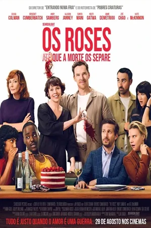 capa do filme Os Roses: Até Que a Morte os Separe que está em exibição no cinema em maringá