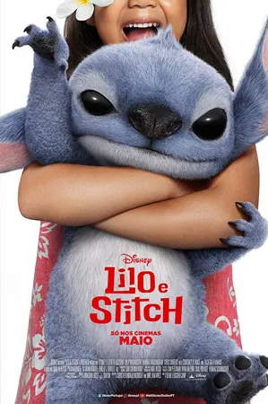 capa do filme Lilo & Stitch que está em exibição no cinema em maringá