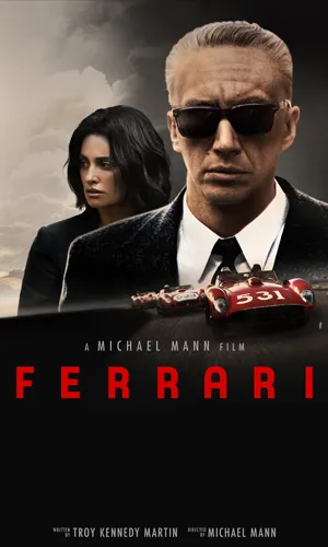 capa do filme Ferrari que está em exibição no cinema em maringá