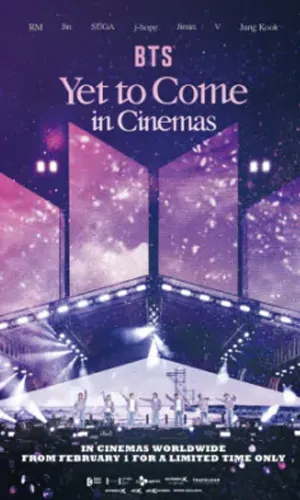 capa do filme BTS: Yet To Come In Cinema que está em exibição no cinema em maringá