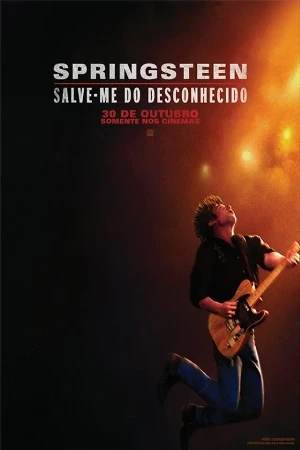 capa do filme Springsteen: Salve-me Do Desconhecido que está em exibição no cinema em maringá
