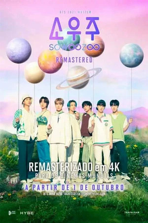 capa do filme BTS 2021 Muster Sowoozoo Remastered que está em exibição no cinema em maringá