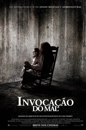capa do filme Invocação do Mal que está em exibição no cinema em maringá