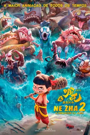 capa do filme Ne Zha 2: O Renascer Da Alma que está em exibição no cinema em maringá