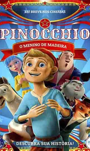 capa do filme Pinocchio: O Menino de Madeira que está em exibição no cinema em maringá