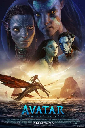 capa do filme Avatar: O Caminho Da Água que está em exibição no cinema em maringá