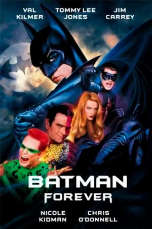 capa do filme Batman Eternamente - 30º Aniversário que está em exibição no cinema em maringá
