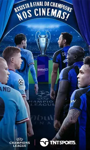 capa do filme Final UEFA - Champions League 2023 que está em exibição no cinema em maringá