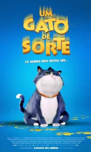 capa do filme Um Gato de Sorte que está em exibição no cinema em maringá