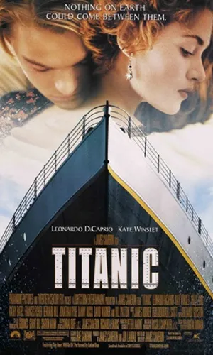 capa do filme Titanic que está em exibição no cinema em maringá