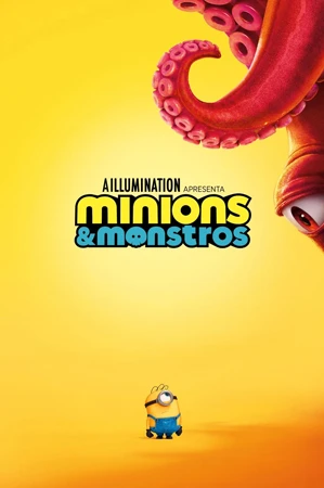 capa do filme Minions & Monstros que está em exibição no cinema em maringá