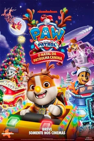 capa do filme O Natal Da Patrulha Canina que está em exibição no cinema em maringá