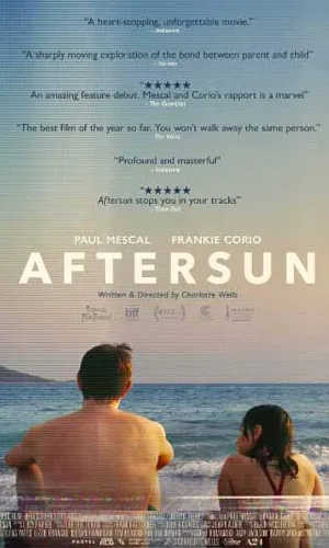 capa do filme Aftersun que está em exibição no cinema em maringá