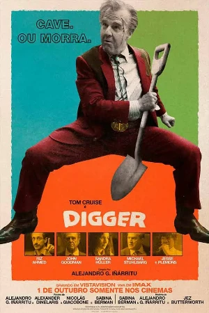 capa do filme Digger que está em exibição no cinema em maringá