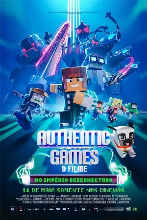 capa do filme Authentic Games No Império Desconectado que está em exibição no cinema em maringá