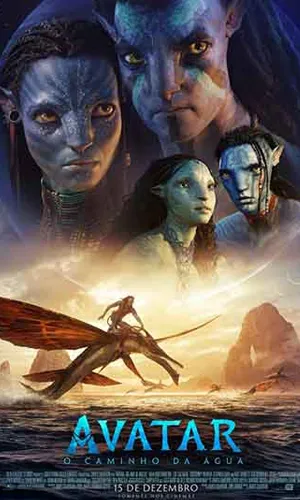capa do filme Avatar 2 - O Caminho da Água que está em exibição no cinema em maringá