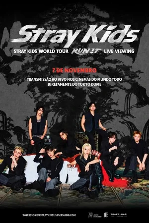 capa do filme Stray Kids World Tour <Run It> Live Viewing que está em exibição no cinema em maringá