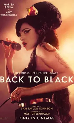 capa do filme Back to Black que está em exibição no cinema em maringá
