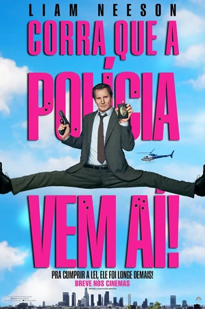 capa do filme Corra que a Polícia Vem Aí que está em exibição no cinema em maringá