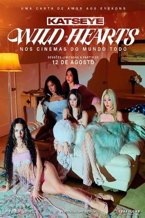 capa do filme Katseye: Wild Hearts que está em exibição no cinema em maringá