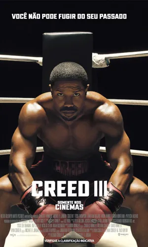 capa do filme Creed III que está em exibição no cinema em maringá