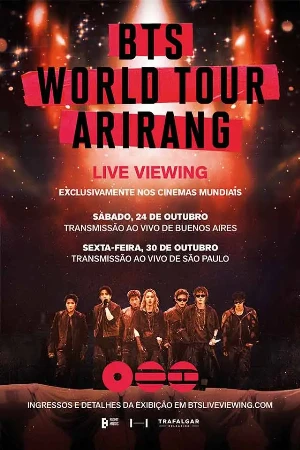 capa do filme BTS World Tour 'Arirang' In Buenos Aires: Live Viewing que está em exibição no cinema em maringá
