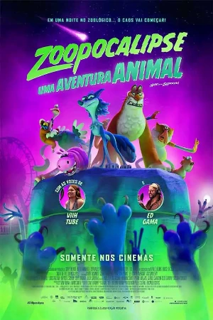 capa do filme Zoopocalipse - Uma Aventura Animal que está em exibição no cinema em maringá