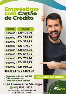 Imagem do anuncio EMPRÉSTIMO NO CARTÃO DE CRÉDITO MARINGÁ