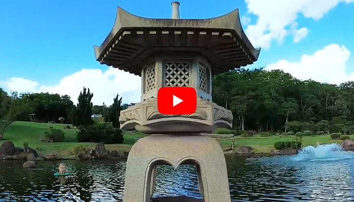 O Parque do Japão reflete a forte influência dos imigrantes japoneses na região.